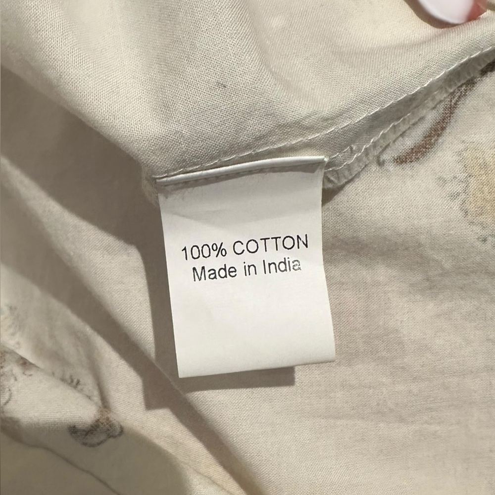 Hannah Camilla Ellipse Cotton Blockprint Puff Sleeve Tie Neck Maxi Dress - Picture 5 of 5